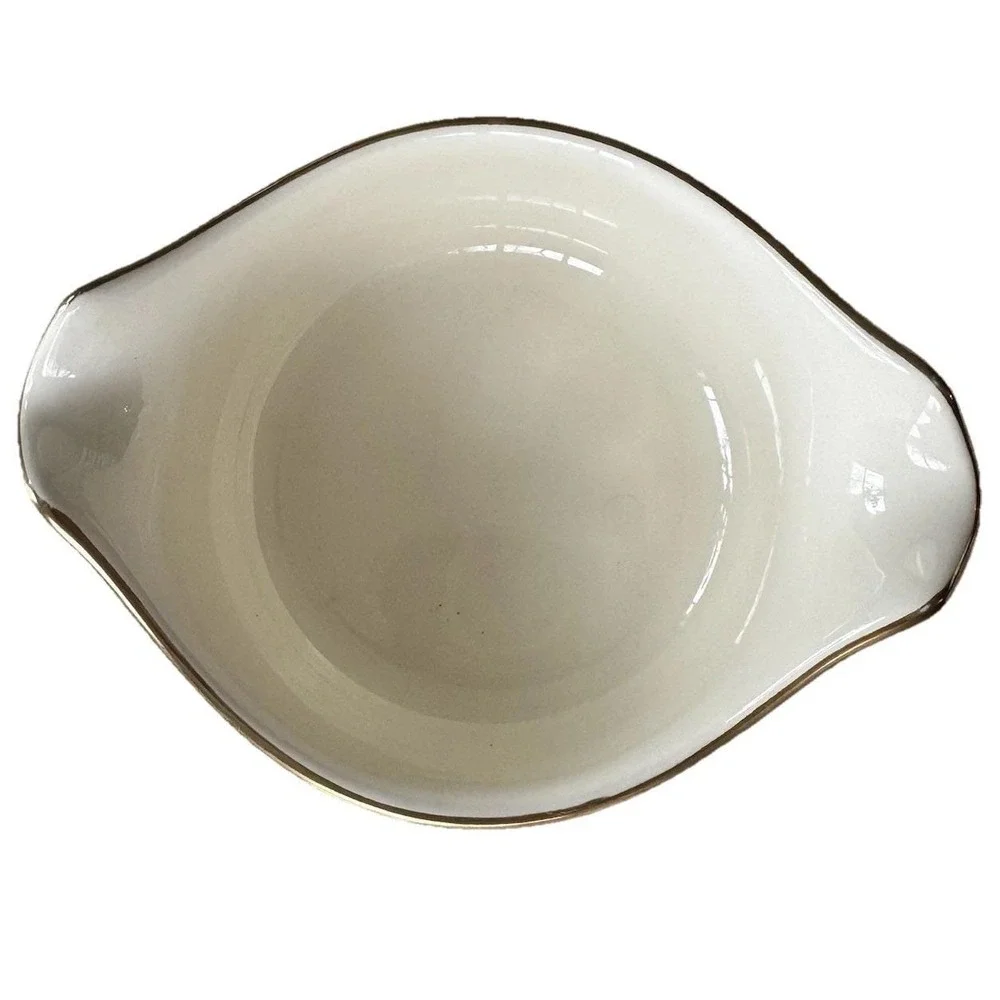 Vintage Taylor Smith Taylor Heritage Classic Celadon Green Gravy Bowl Boat MCM